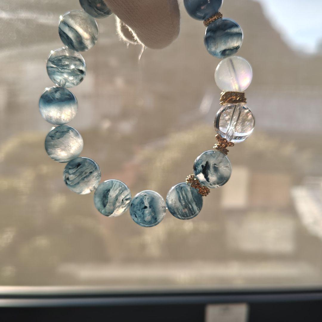 お取り置き専用です♡カイラス産水晶　グリーンアクアマリン　ブルー千層サゲニティッ