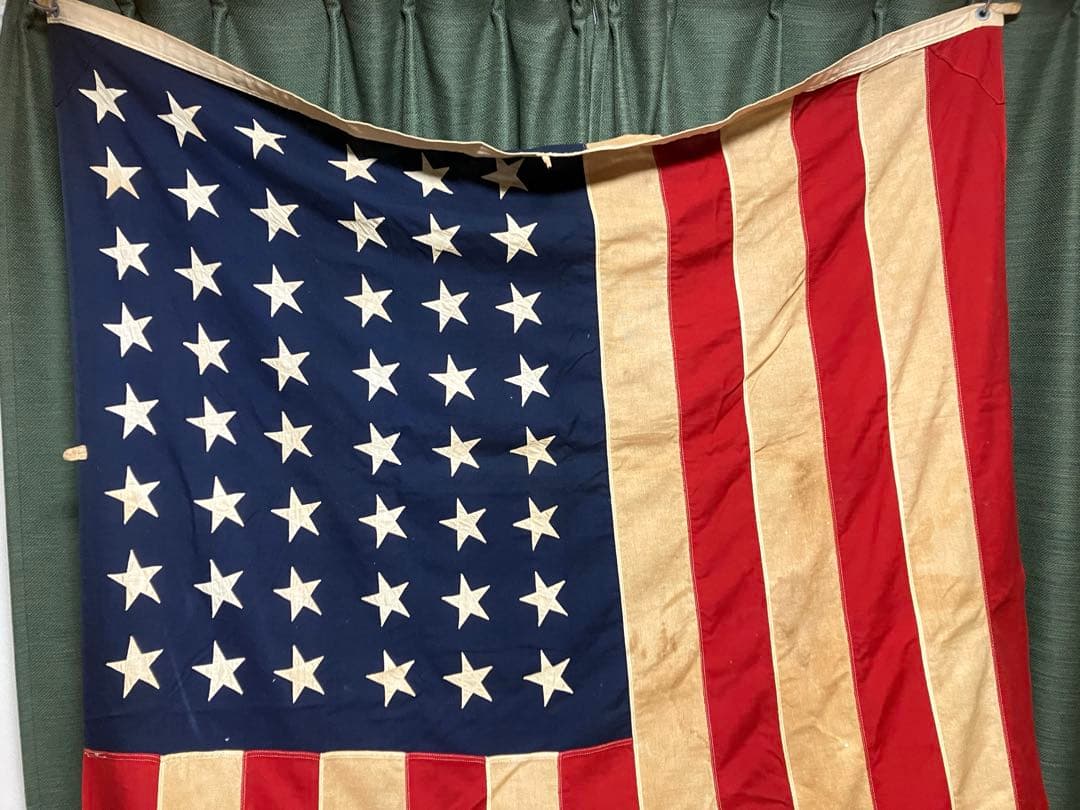 特大 ビンテージ 50s アメリカ国旗 星条旗 48星