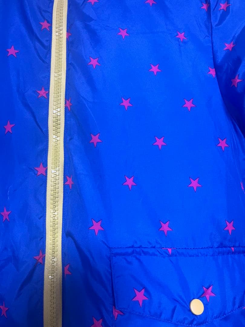 青い星柄ジャケット 100cm~