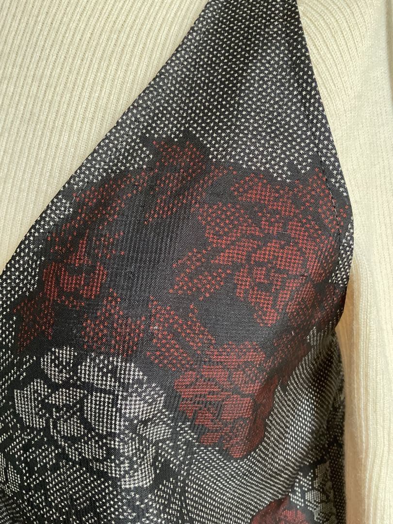 着物リメイクワンピース　　　　大島紬からジャンバードレス