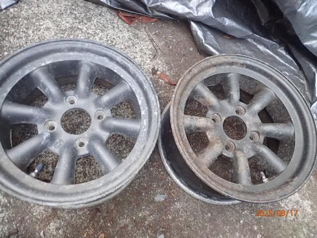 2本 ワタナベ 14x6.5J 114.3 オフセット約9mm AE86 旧車