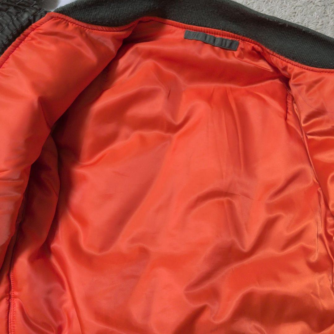 AVIREX　MA-1 トップガンワッペン　Ｌ　カーキ　フライトジャケット