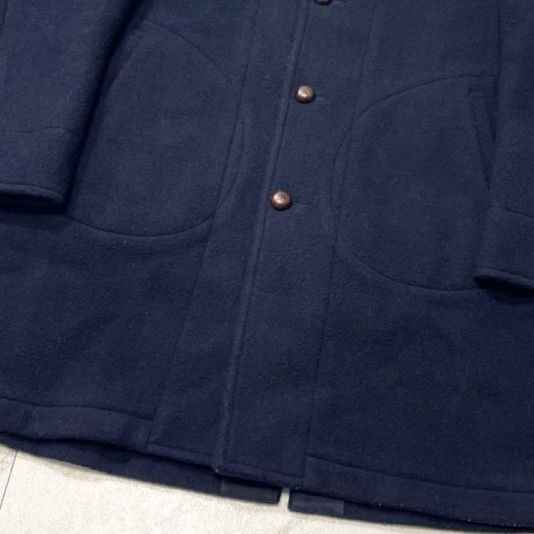 【希少44サイズ 美品2way】ダントン ウールモッサ フーデットコート ロング