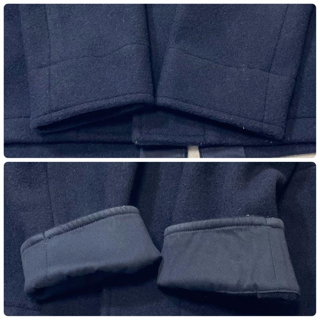 【希少44サイズ 美品2way】ダントン ウールモッサ フーデットコート ロング