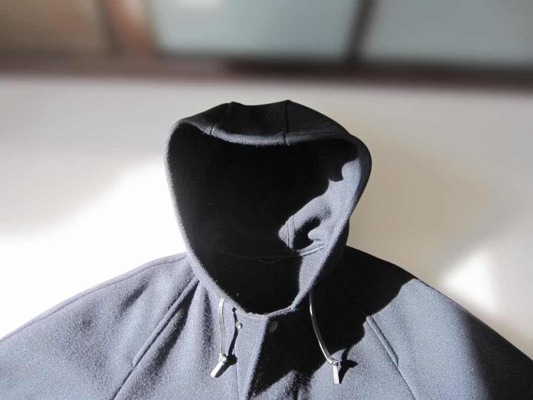 95Sコムデギャルソンオム　田中オム 袖ライン フード付きロングコートM