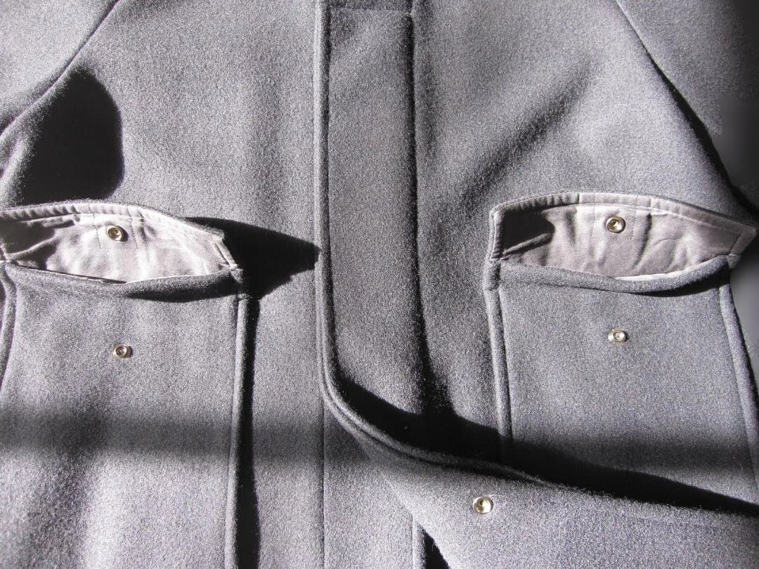 95Sコムデギャルソンオム　田中オム 袖ライン フード付きロングコートM