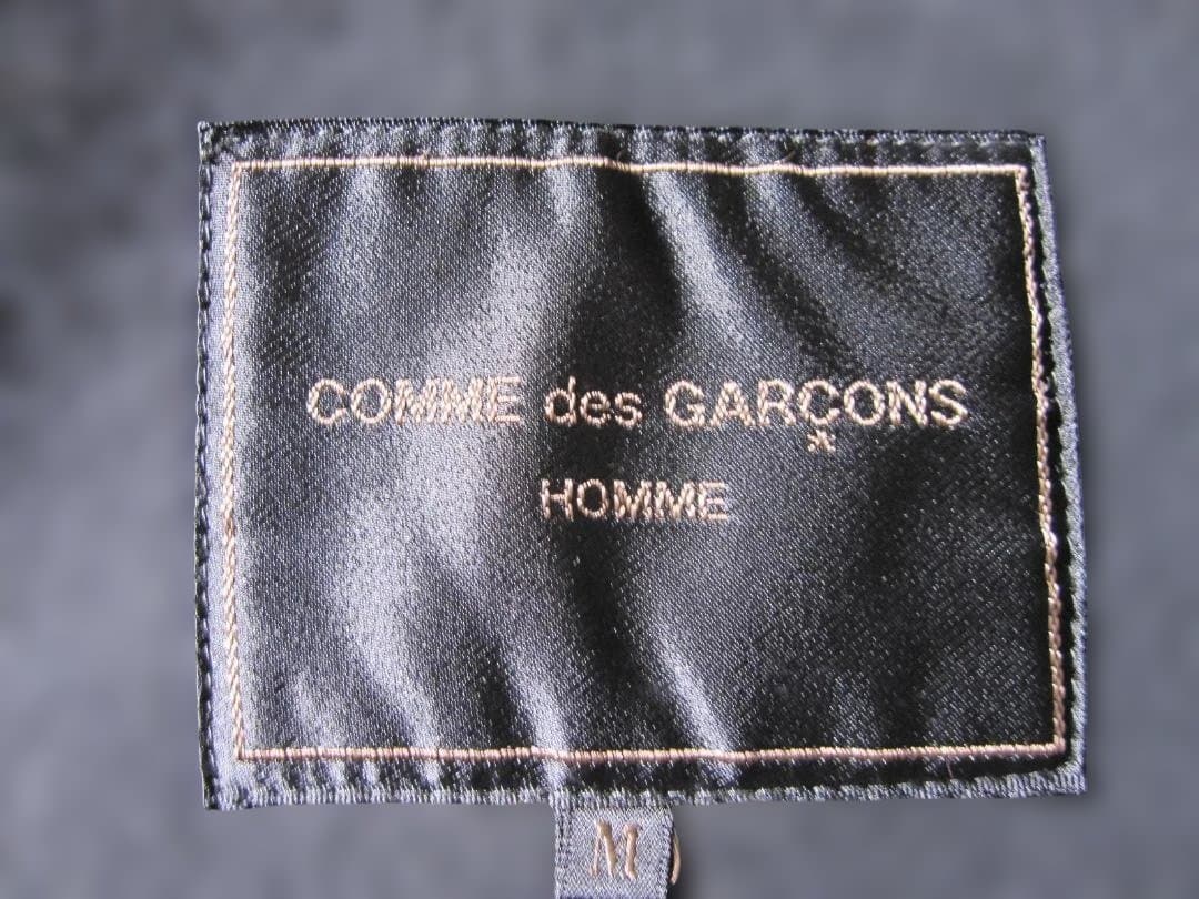 95Sコムデギャルソンオム　田中オム 袖ライン フード付きロングコートM