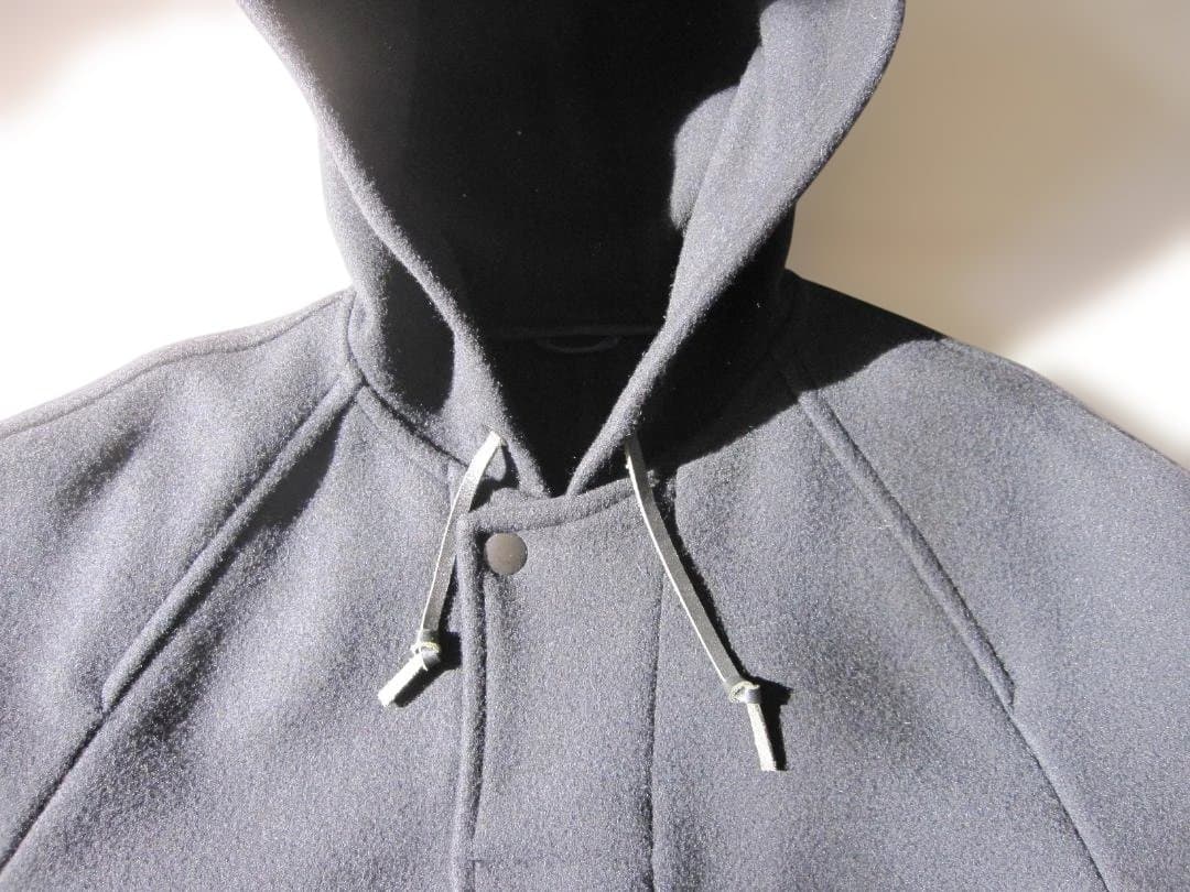 95Sコムデギャルソンオム　田中オム 袖ライン フード付きロングコートM