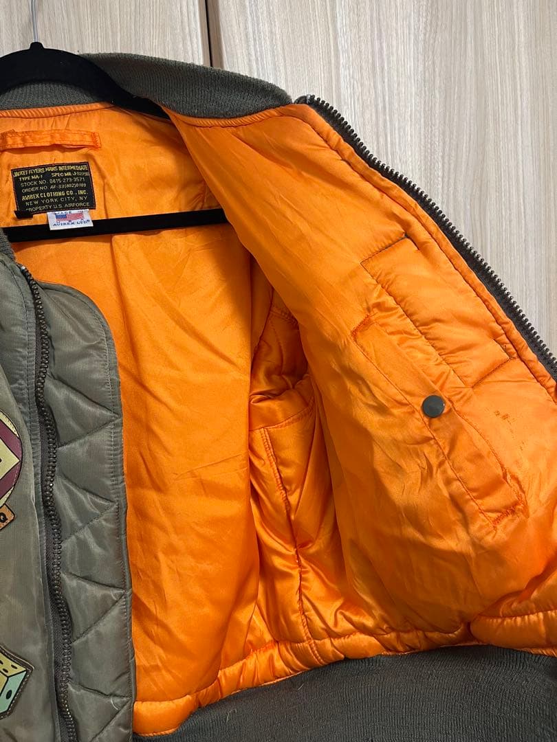 s*u様 AVIREX MA-1 長渕剛 フライトジャケット Mトップガン ヴィ