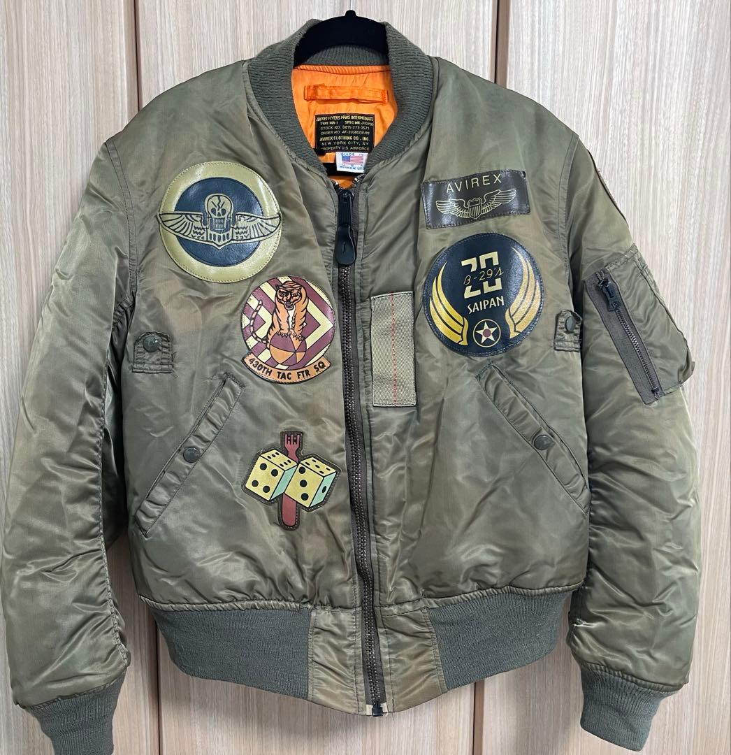 s*u様 AVIREX MA-1 長渕剛 フライトジャケット Mトップガン ヴィ