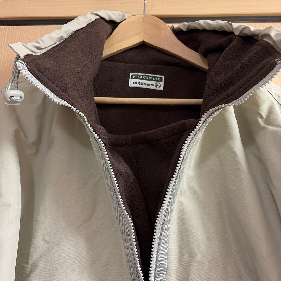 FREAK'S STORE 裏フリース　アノラックパーカー　ライトグレー