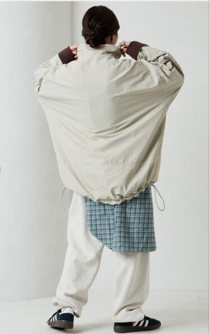 FREAK'S STORE 裏フリース　アノラックパーカー　ライトグレー