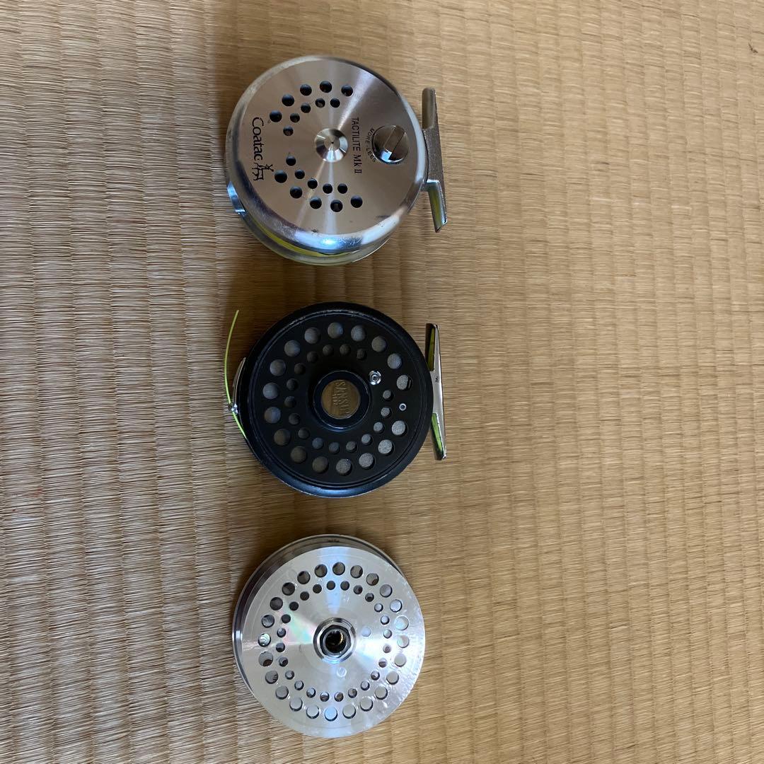 フライリール 3個セット シルバー/ブラック