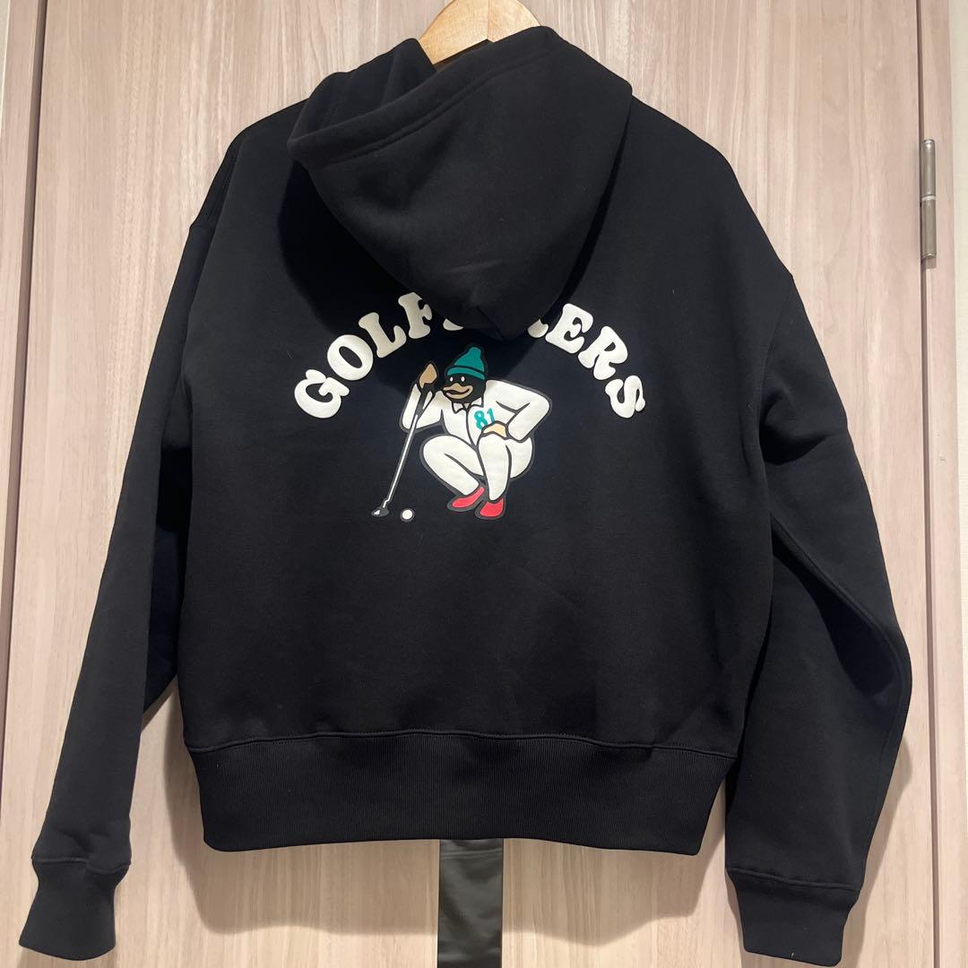 ゴルフィッカーズ　プルオーバー　パーカー　ブラック　M