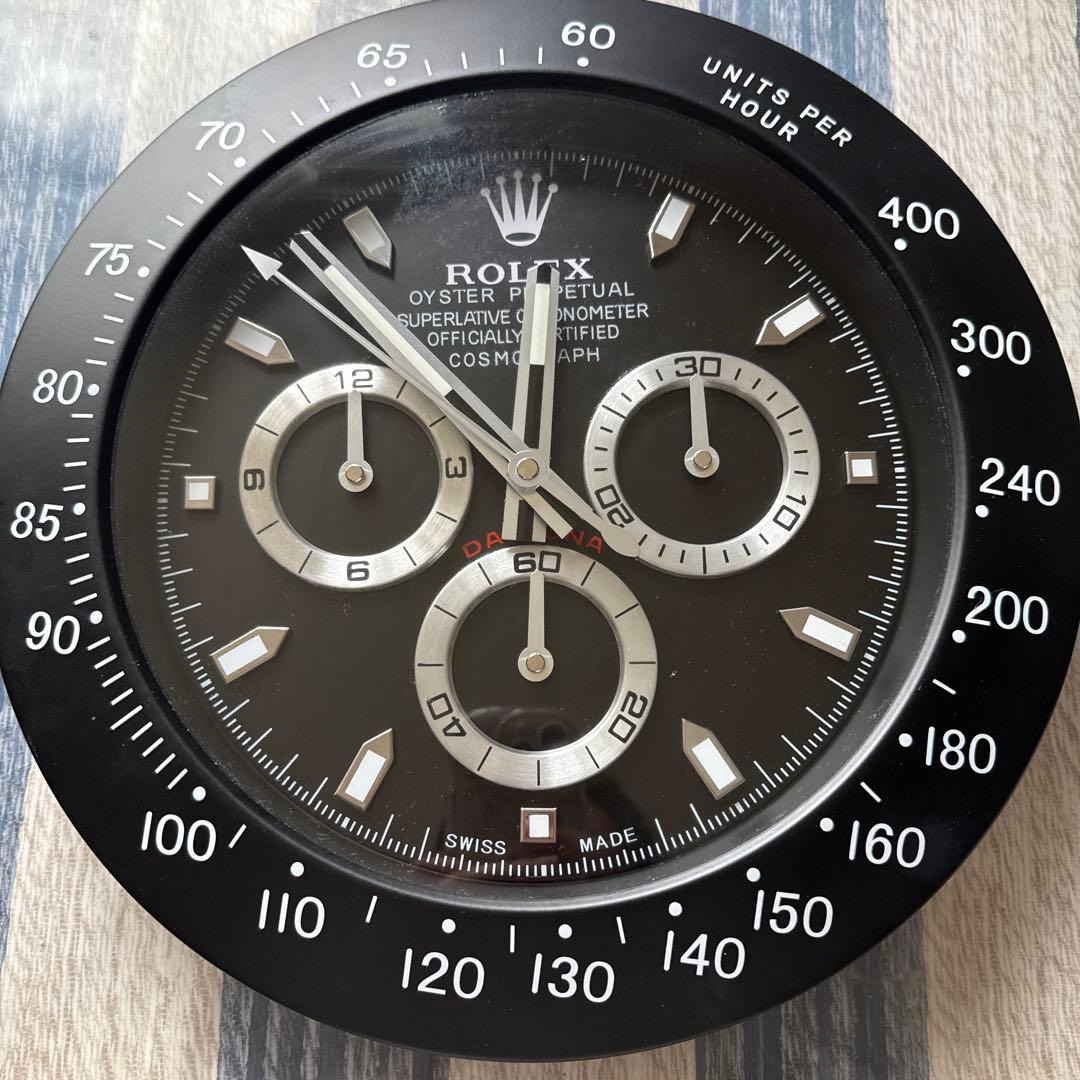 ロレックス壁掛け 黒デイトナ　希少品