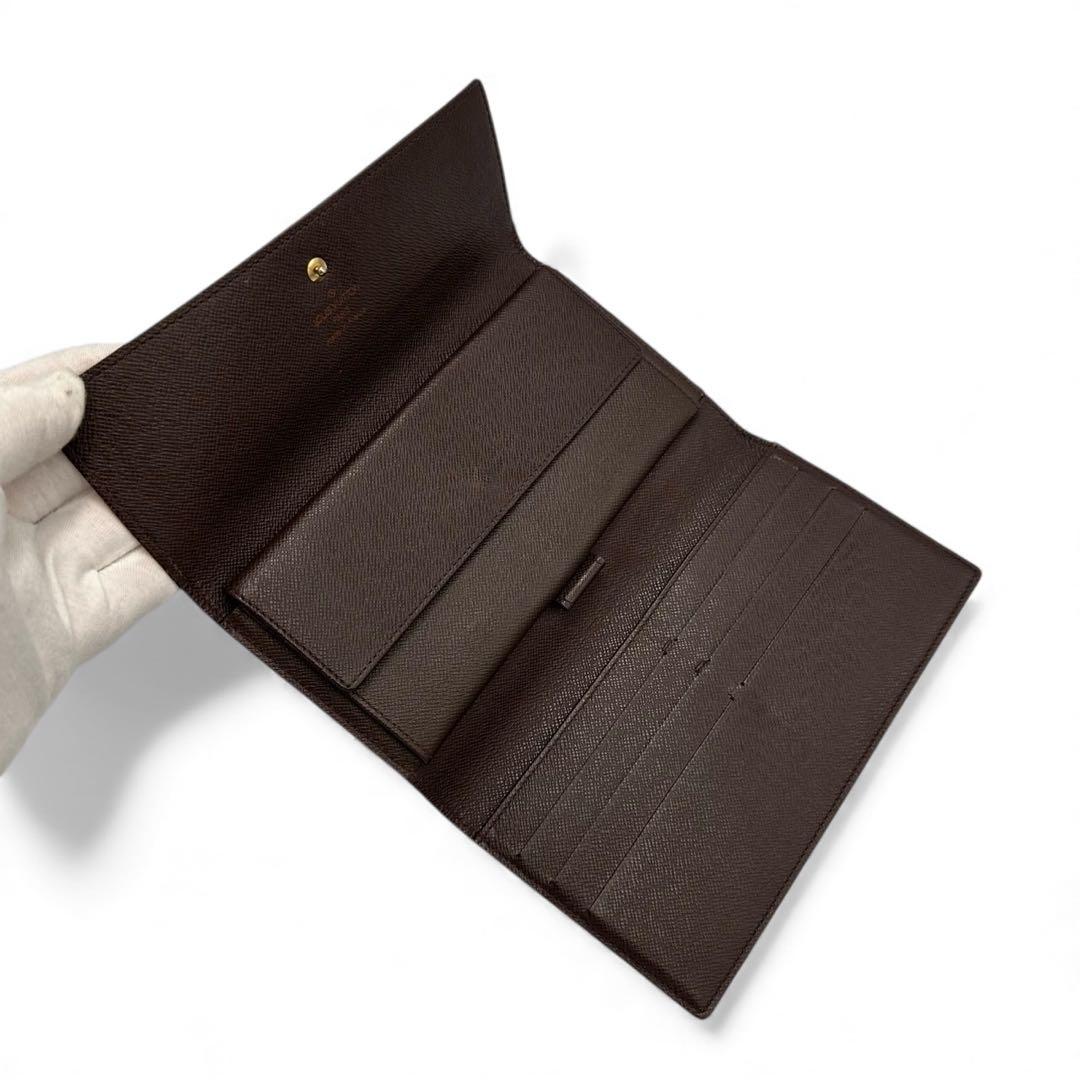 【極美品】ルイヴィトン インターナショナル 三つ折り長財布 ダミエ TH0999