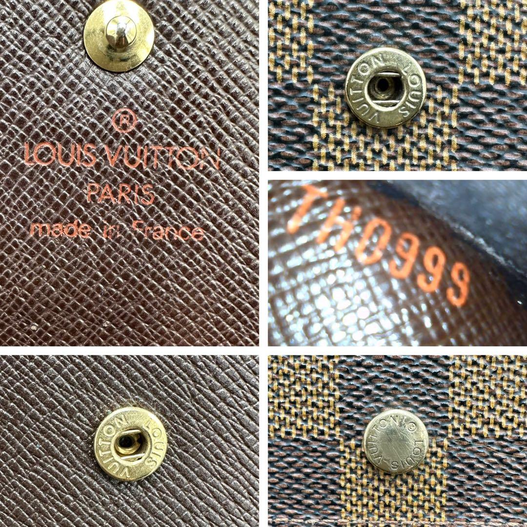 【極美品】ルイヴィトン インターナショナル 三つ折り長財布 ダミエ TH0999
