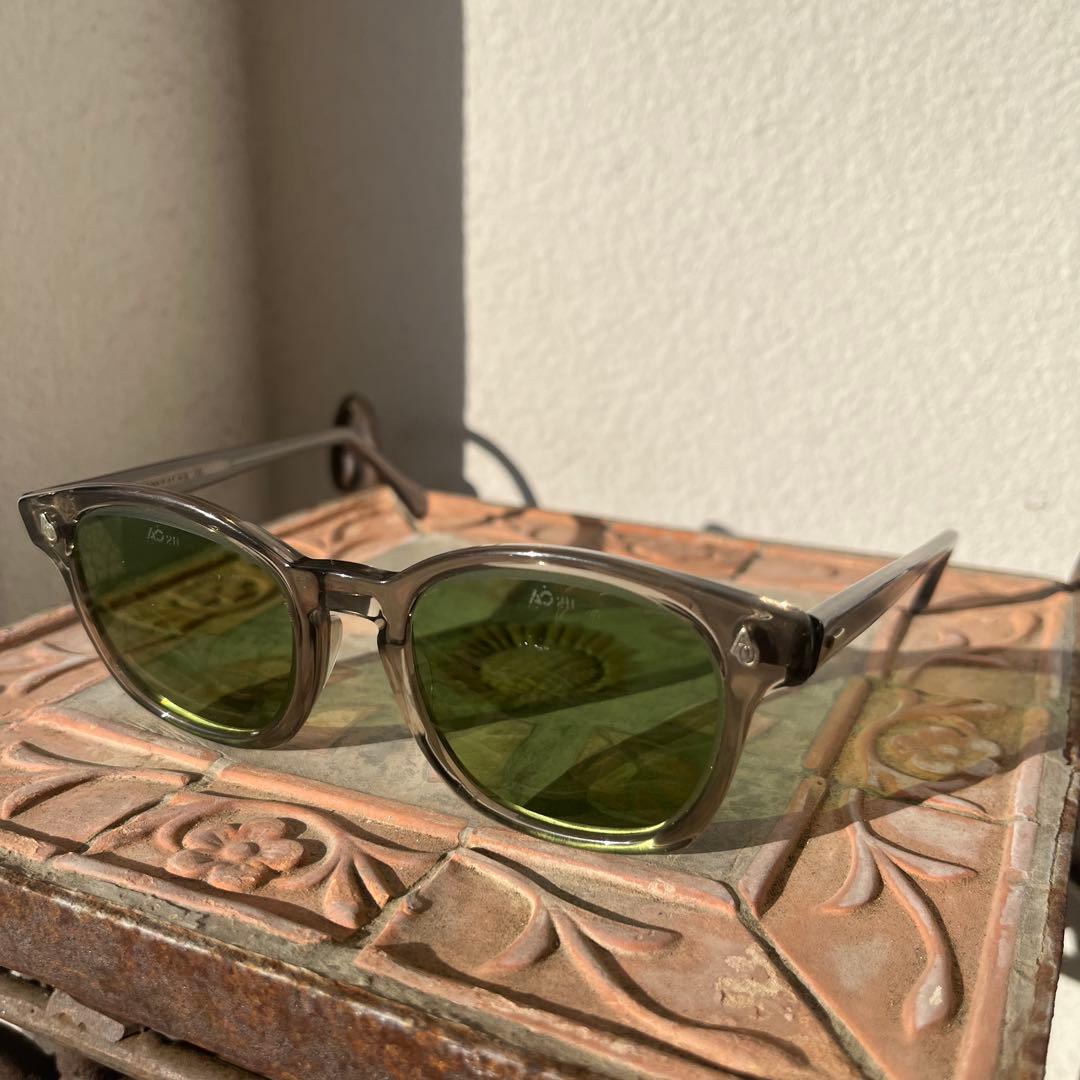 american optical アメリカンオプティカル　希少サイズ50 グレー