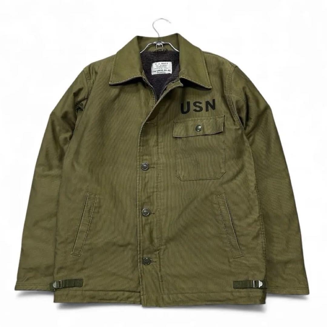 Bob Dong US NAVY A-2 デッキジャケット ミリタリー
