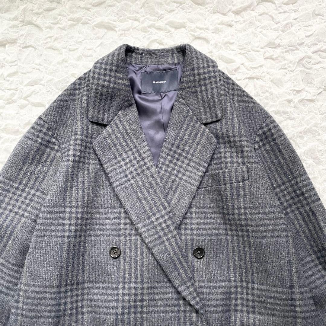 【美品】フレームワーク ダブルブレストジャケット コート近年モデル 定価約4万