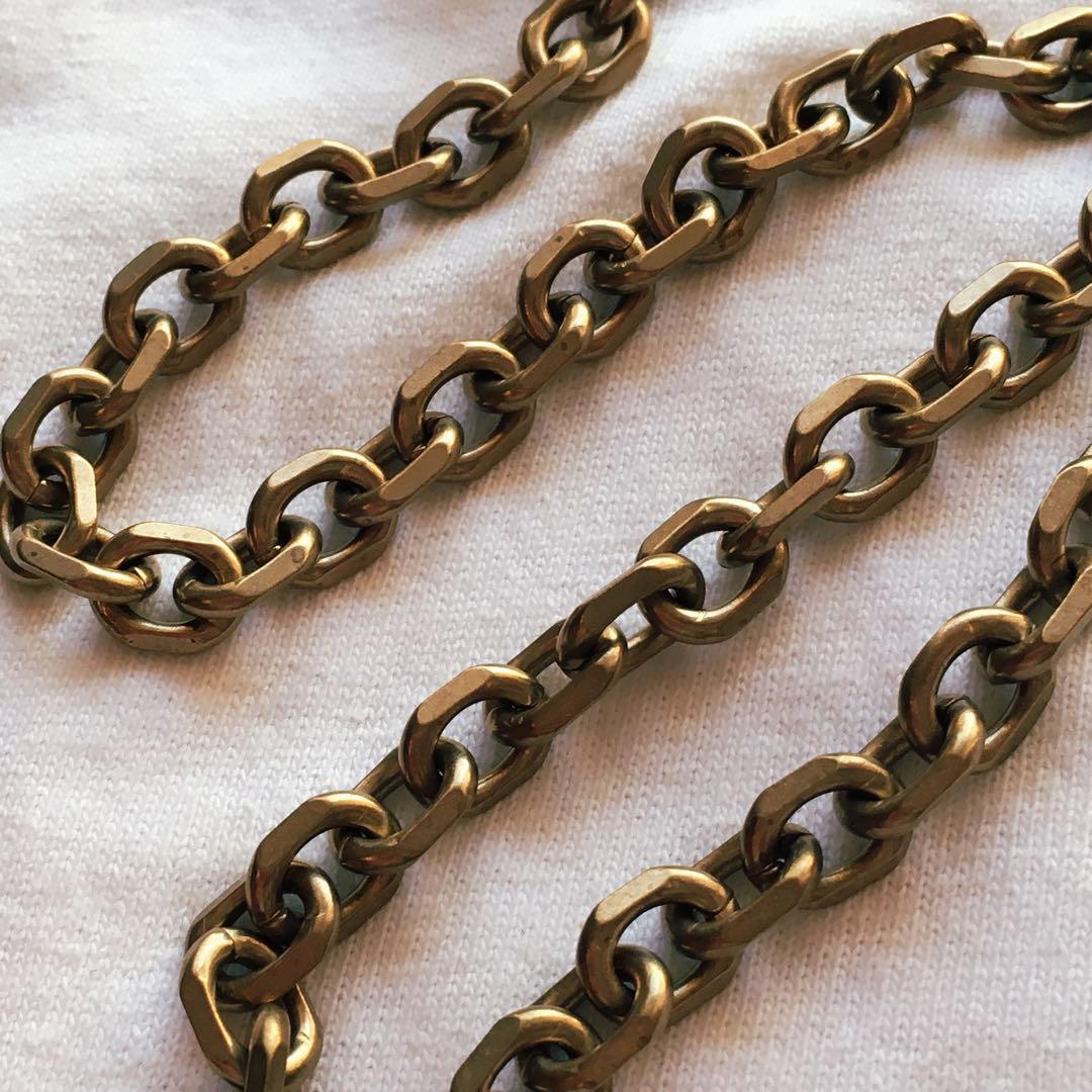 専用 真鍮小豆ウォレットチェーン×5、真鍮ナスカンウォレットチェーン×5