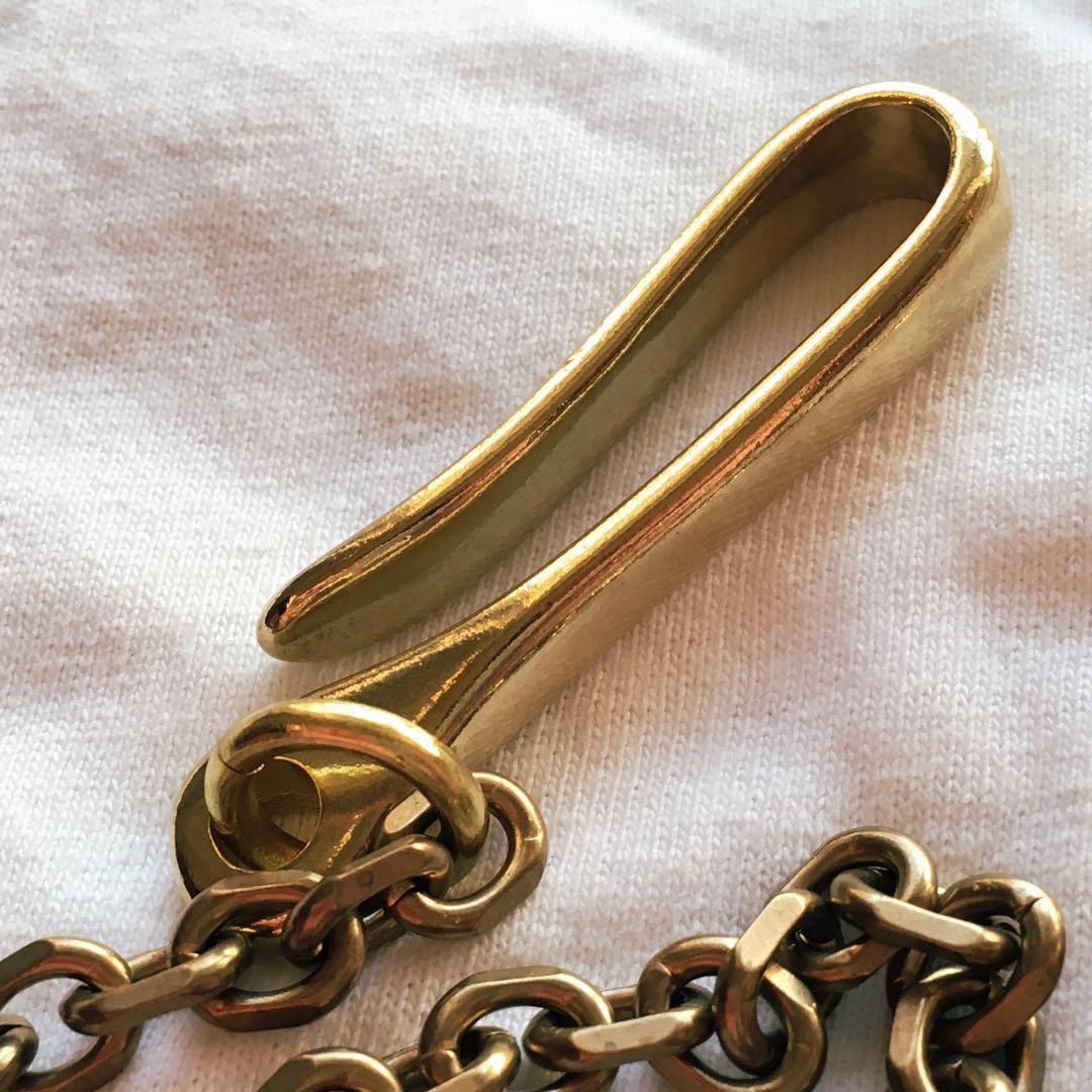 専用 真鍮小豆ウォレットチェーン×5、真鍮ナスカンウォレットチェーン×5