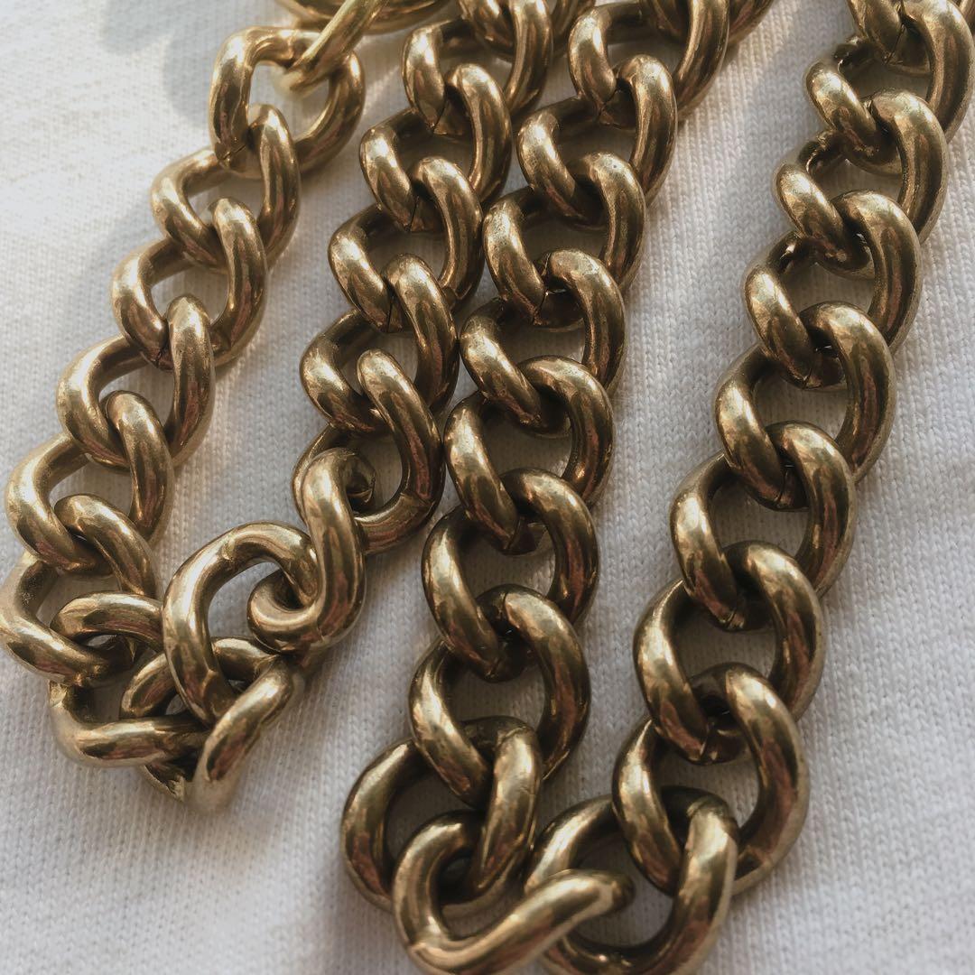 専用 真鍮小豆ウォレットチェーン×5、真鍮ナスカンウォレットチェーン×5