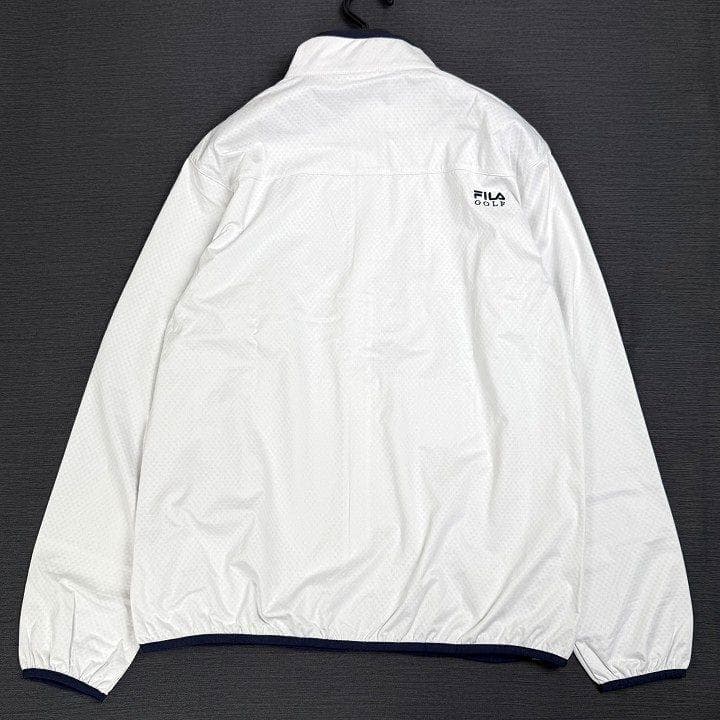 新品フィラ ゴルフ 上下セット 4WAYストレッチ ライトボンディング 白 3L