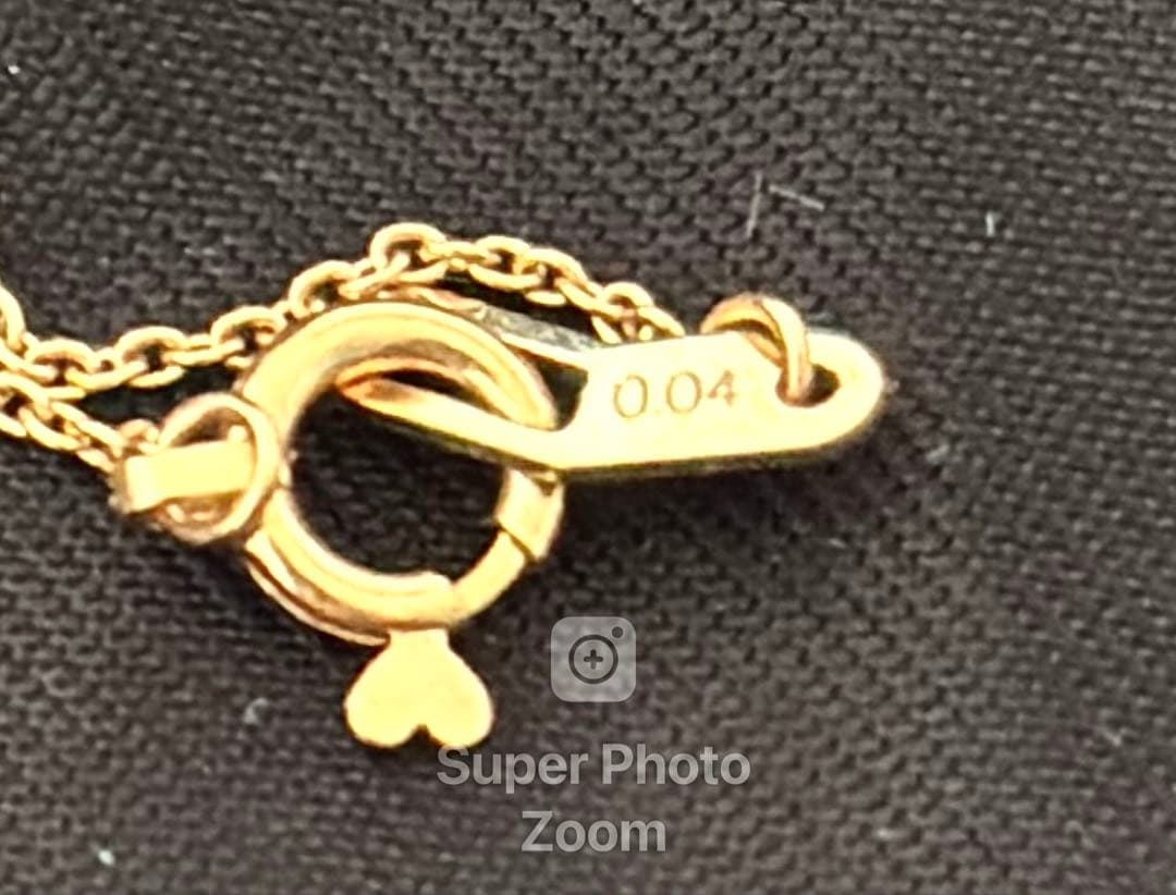 スタージュエリー　K18ダイヤクロスネックレス