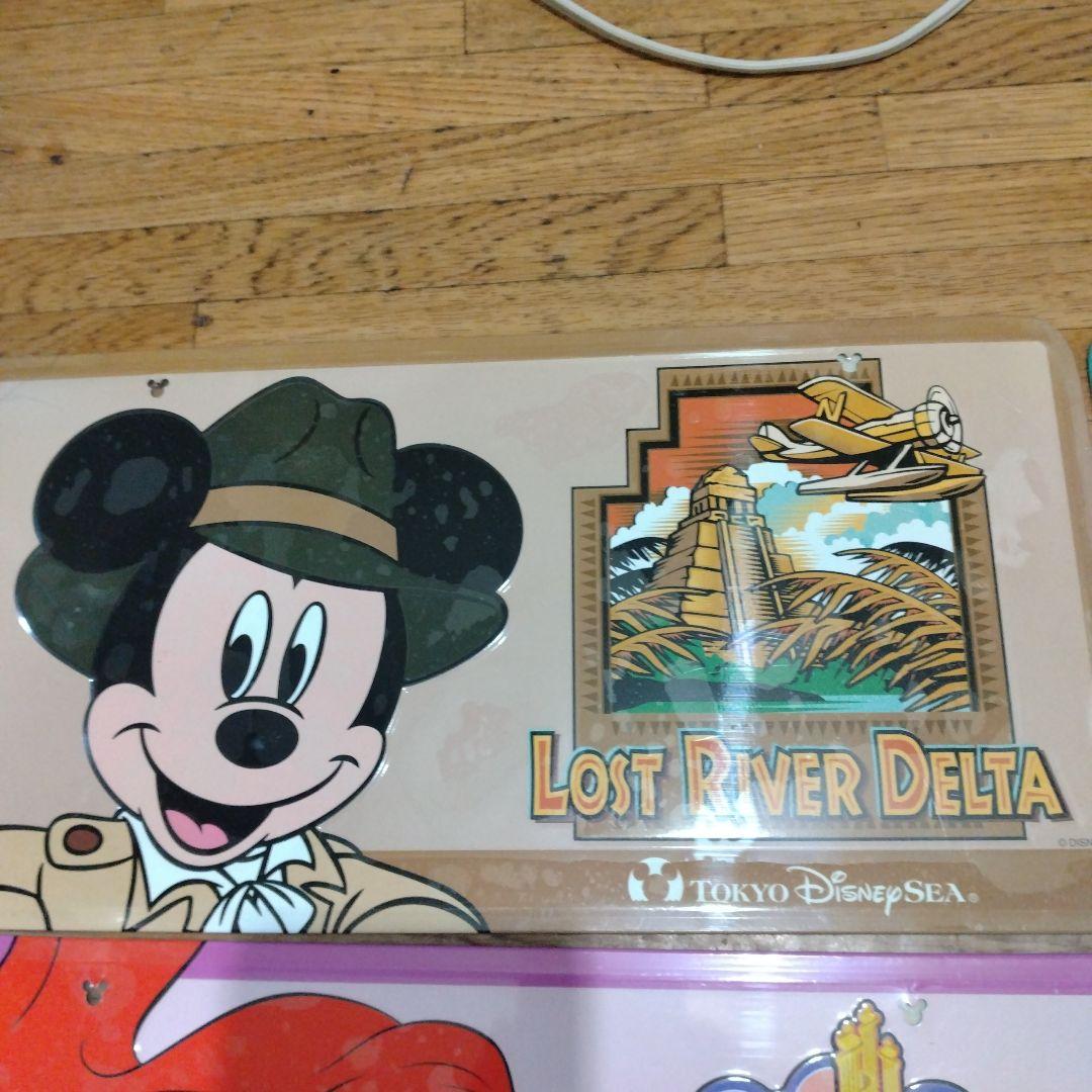 ♡東京ディズニーシー ☆ブリキ看板☆プレート5枚セット1♡レア品