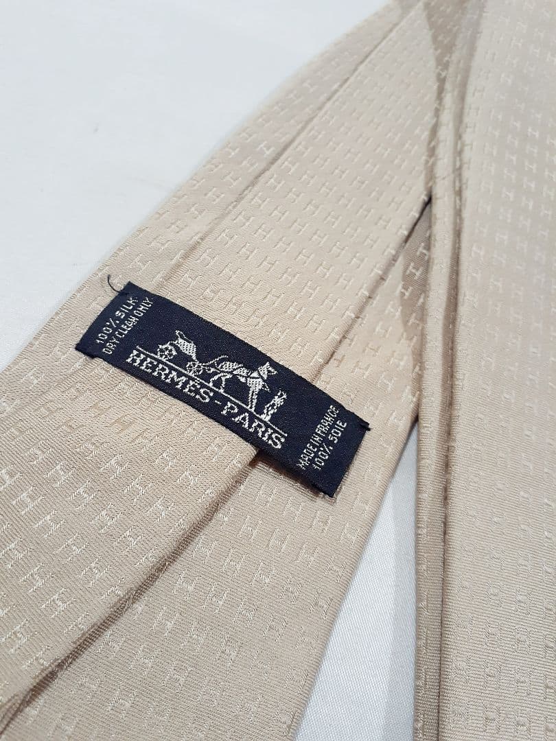HERMES エルメス H柄 ファソネ ネクタイ