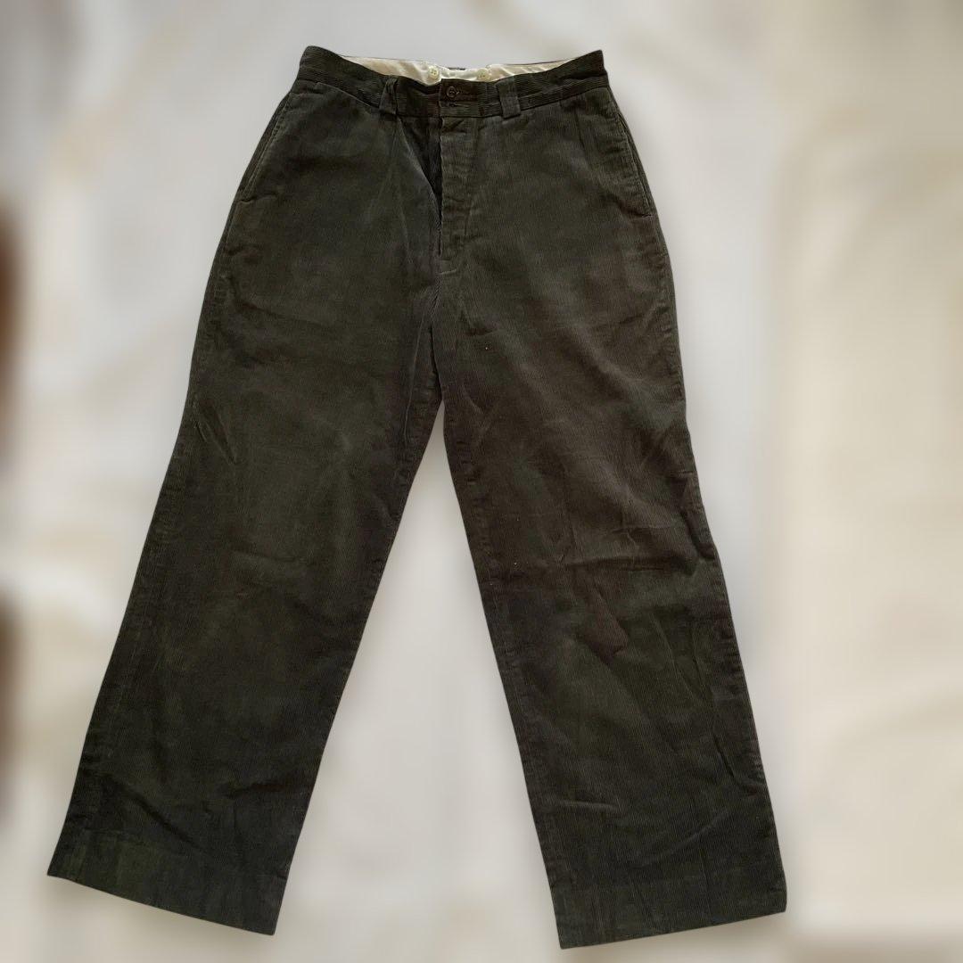 パンツ At Last & Co Corduroy TRS olive 34