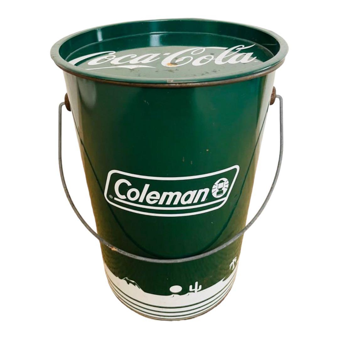 コカコーラ コールマン ペール　缶 緑 Coleman ノベルティ 非売品