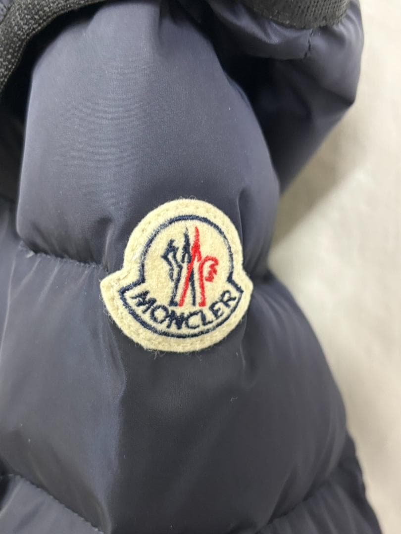 超美品 MONCLER ネイビー ダウンジャケット 12号 152cm