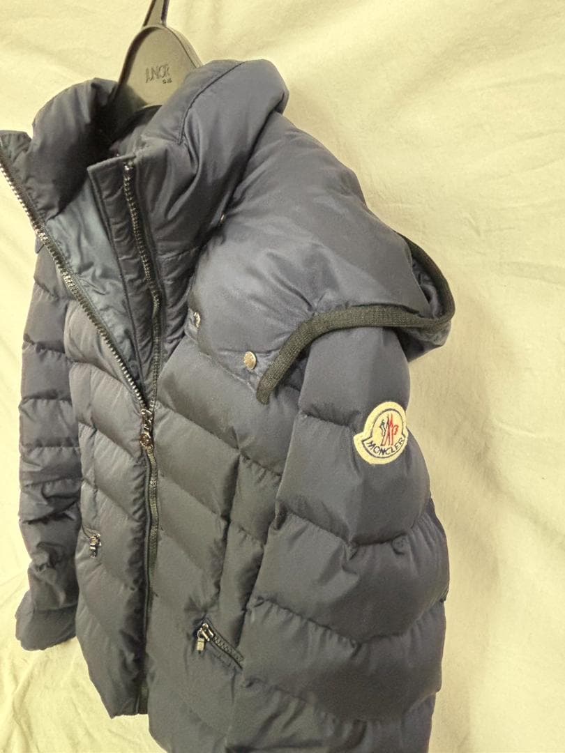 超美品 MONCLER ネイビー ダウンジャケット 12号 152cm