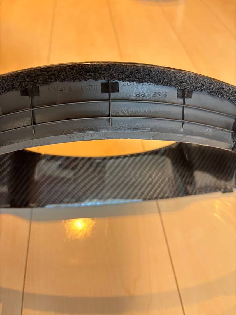 日産 純正 綾織カーボンメーターパネル （中古）