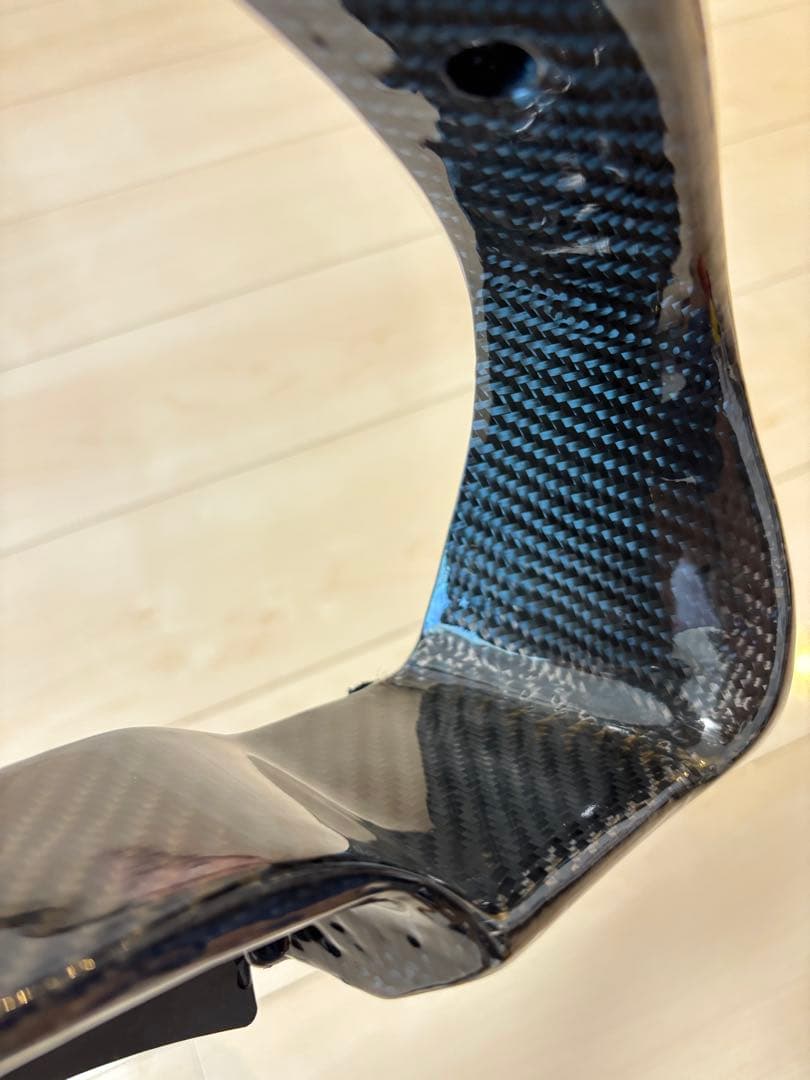 日産 純正 綾織カーボンメーターパネル （中古）