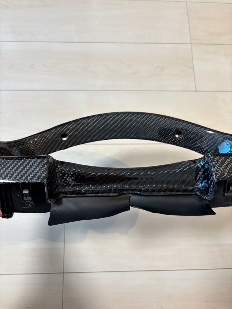 日産 純正 綾織カーボンメーターパネル （中古）