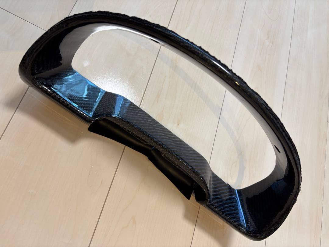 日産 純正 綾織カーボンメーターパネル （中古）