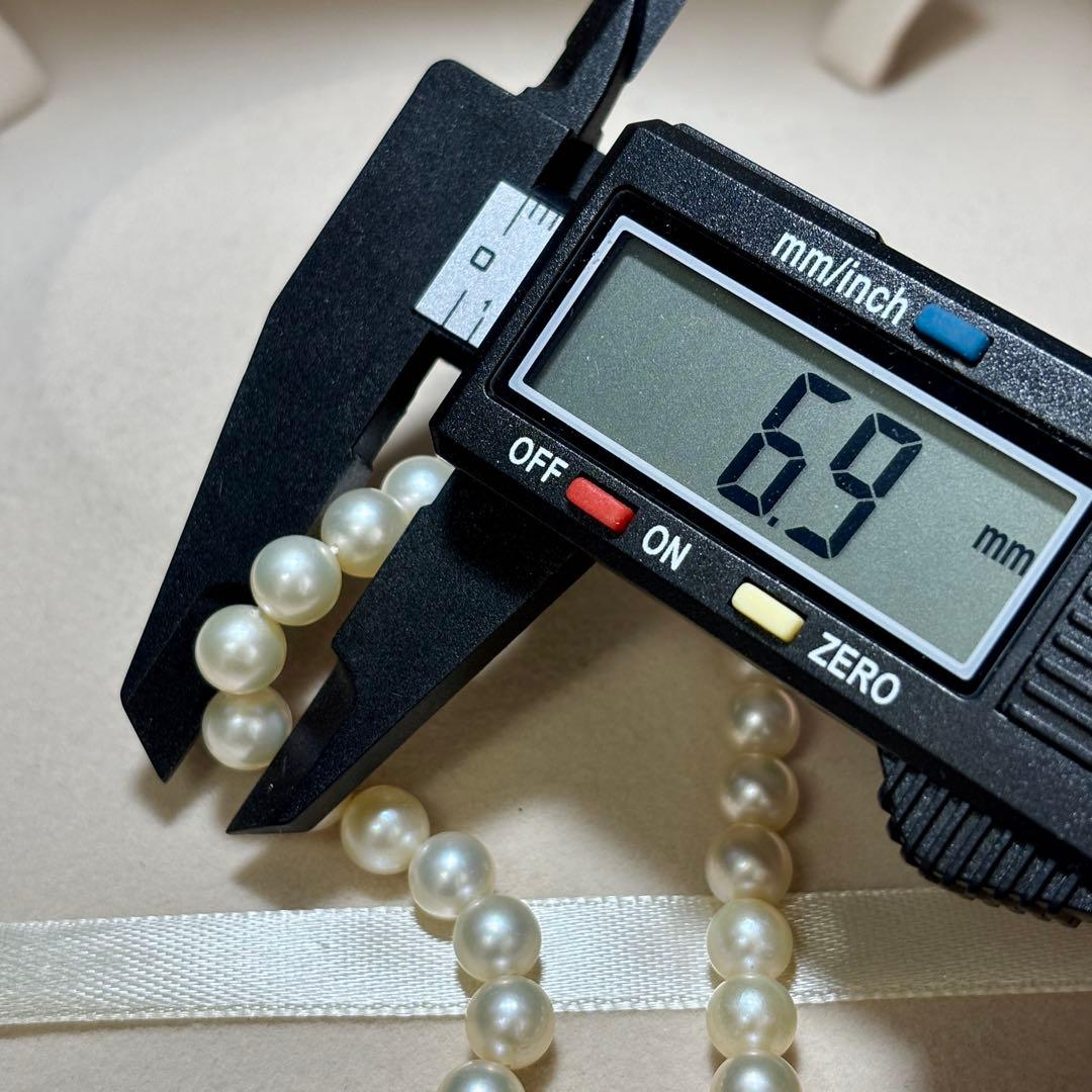 あこや真珠✨　ネックレス　約6.5-7.0 シルバー刻印　本真珠　冠婚葬祭