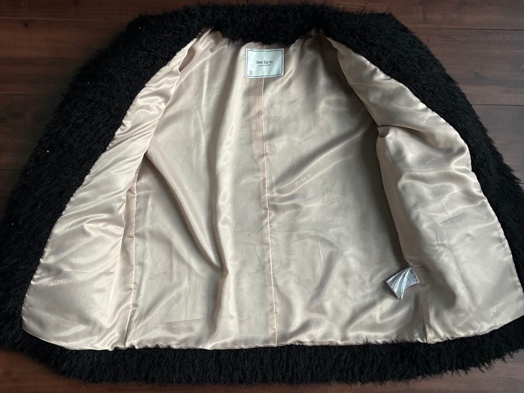 最終価格herliptoハーリップトゥ Faux Fur Coat M