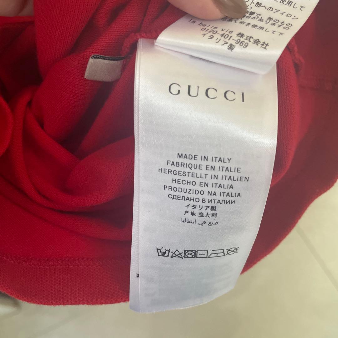 GUCCI 赤 半袖ワンピース　サイズ5