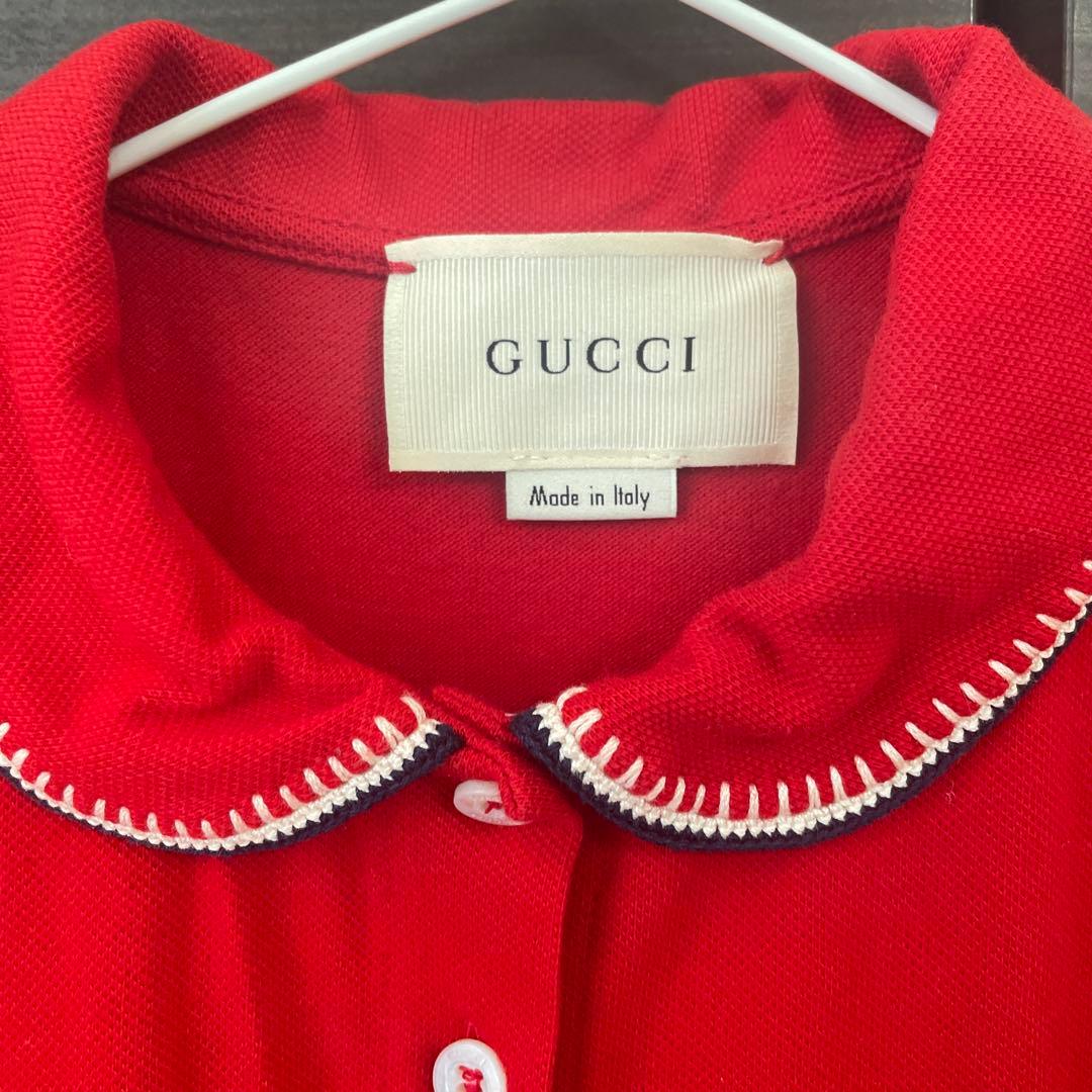 GUCCI 赤 半袖ワンピース　サイズ5