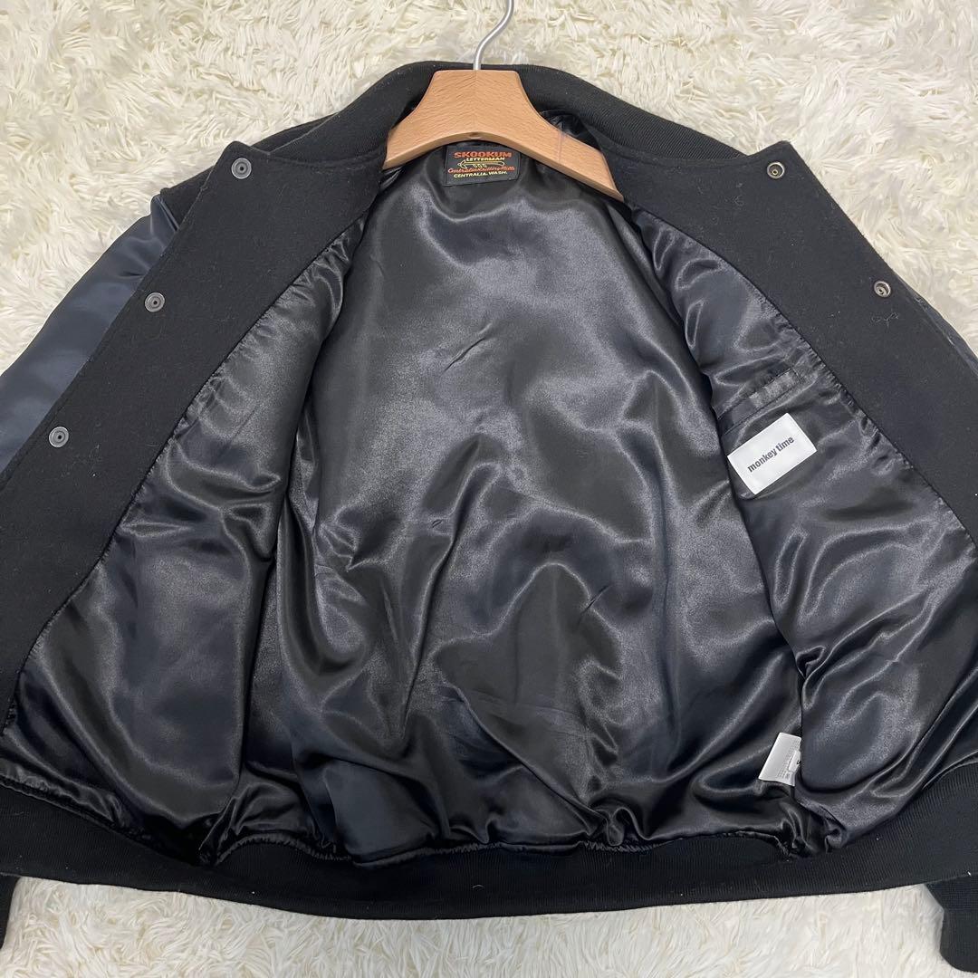 SKOOKUM × monkey time MA1スリーブ バーシティジャケット