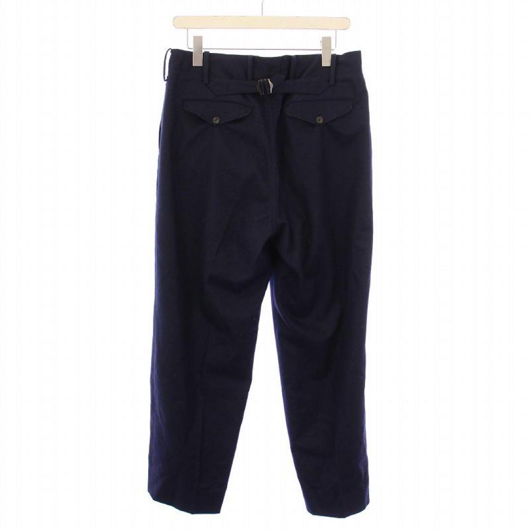 COMOLI フラノバックストラップパンツ