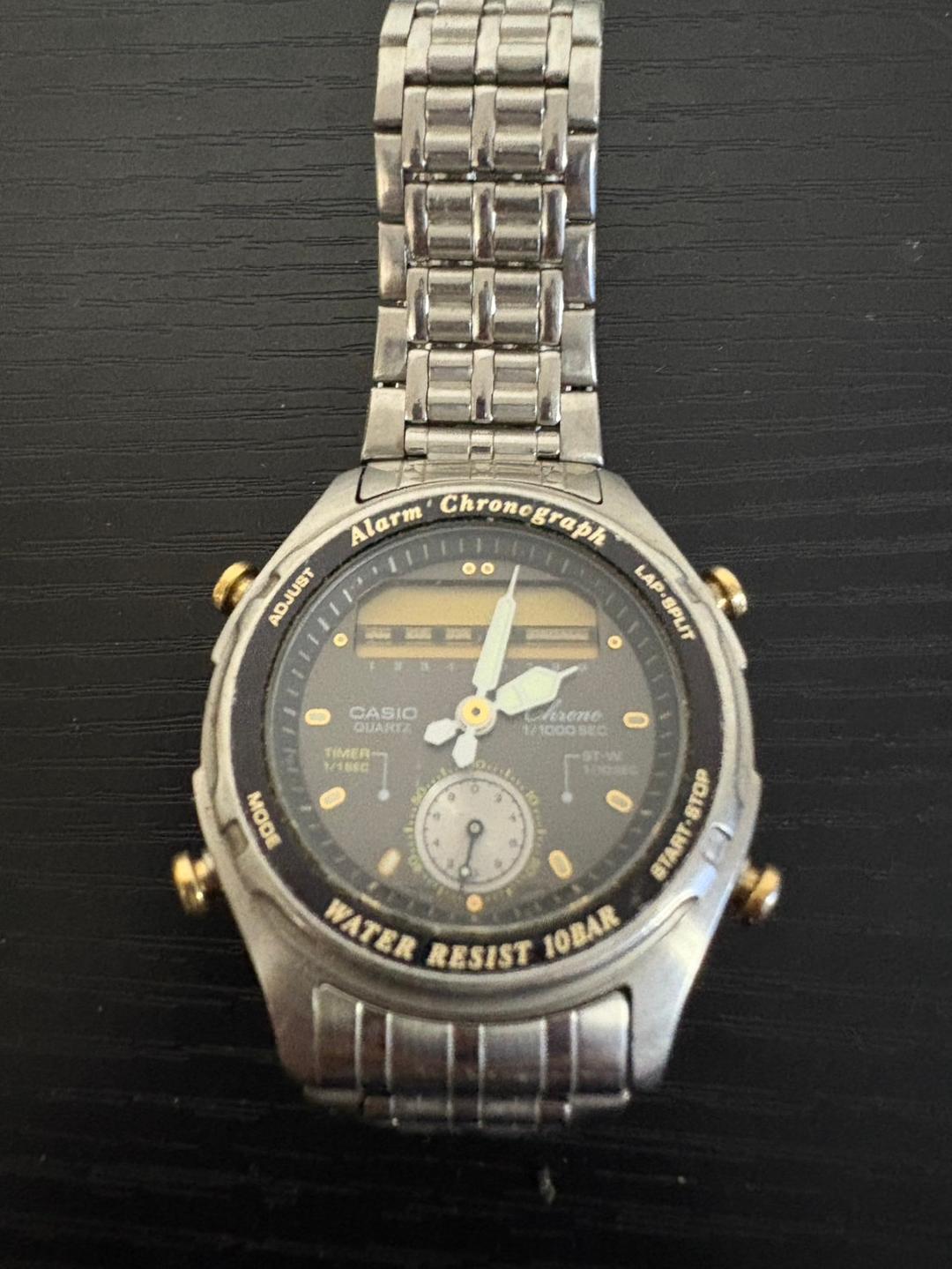 ヴィンテージカシオ　腕時計　クロノグラフ　AW-600