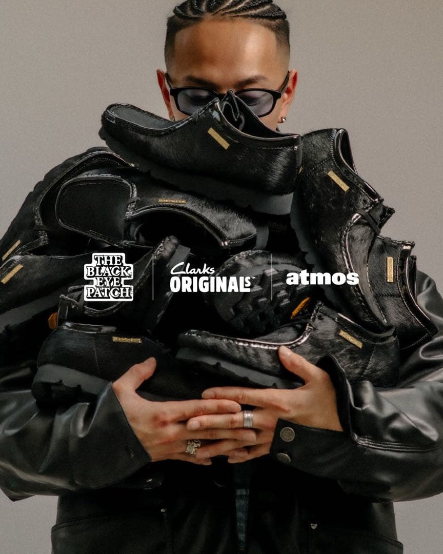 BlackEyePatch ×CLARKS×ATMOS コラボ ワラビー26.5