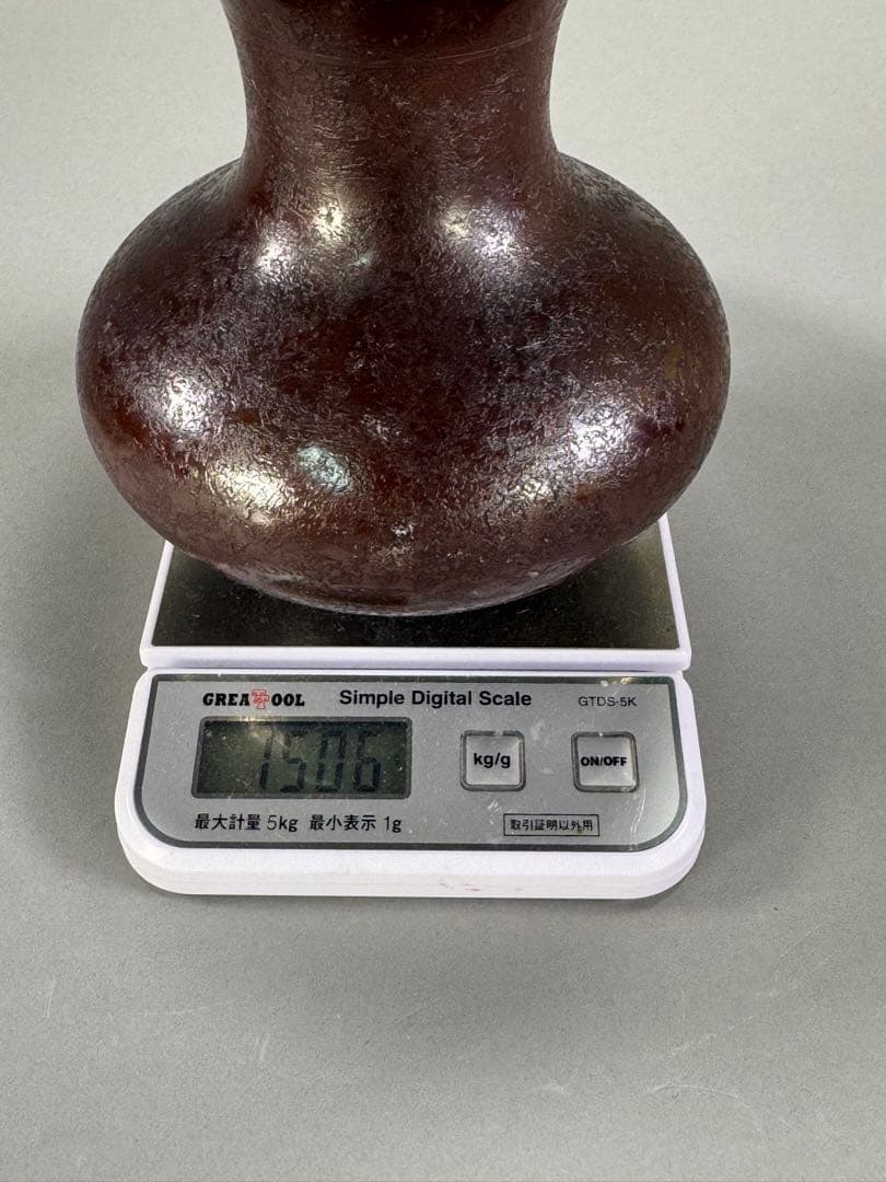 いけばな　池坊　銅唐銅　花瓶　花器　銅器　華道具
