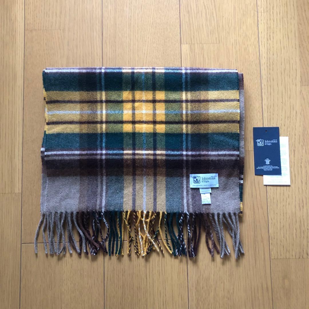Johnstons　ジョンストンズ　カシミヤ　100％　ストール　中判