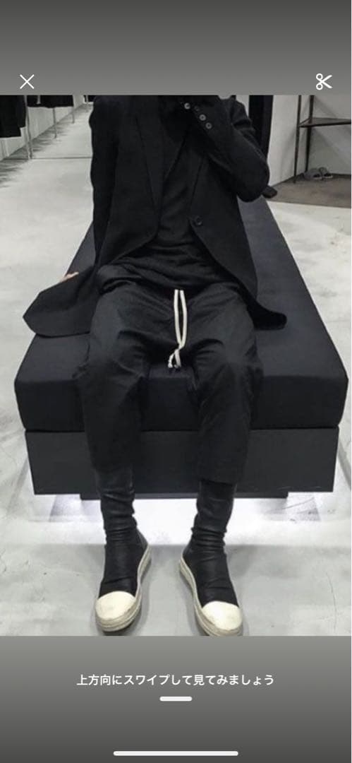 限界価格‼️美品RickOwens DRAWSTRING CROPPED